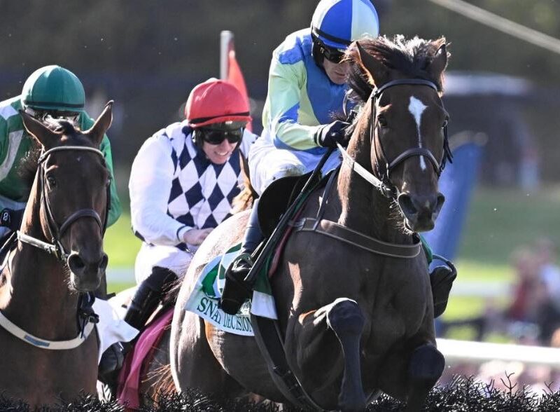 USA. Far Hills, Snap Decision dice no all’irlandese Galvin nell’American Grand National Stakes di Gr1, terzo High Definition